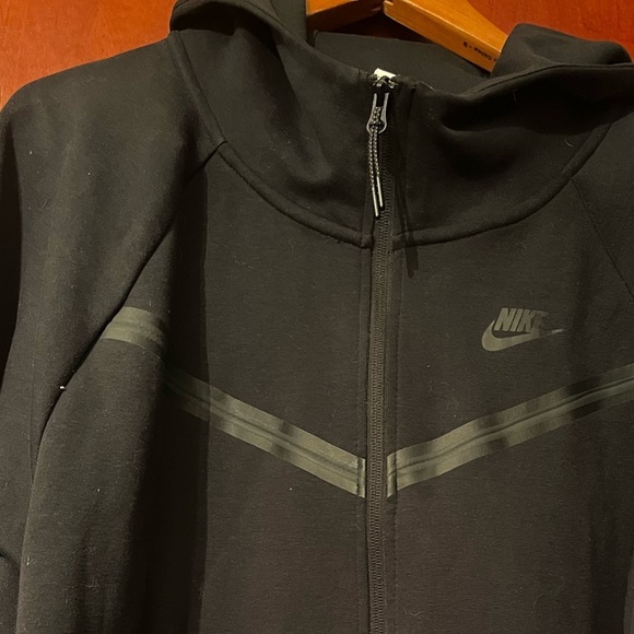 Nike Tech Fleece Black FZ Windrunner Hoodie Jacket DA2044-010 Sz 2X Women - Picture 6 of 10